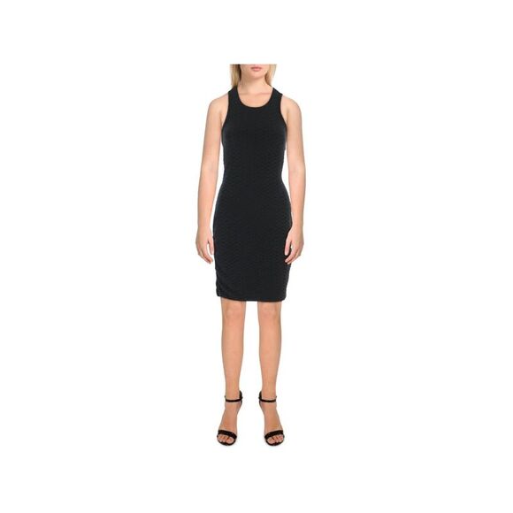 ALMOST FAMOUS Womens Black Cutout Back Sleeveless Short Body Con Dress L - Picture 1 of 2